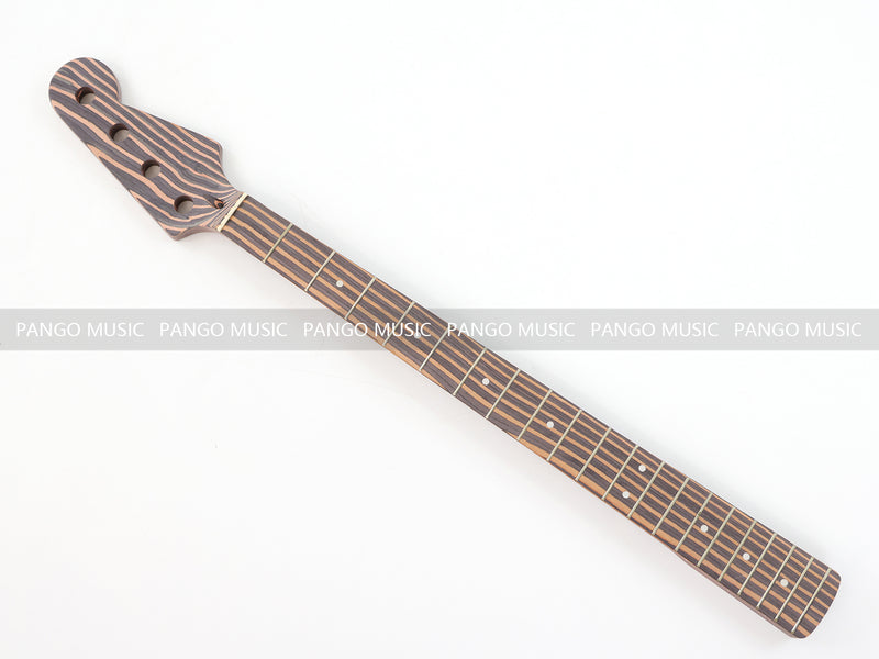 4-String All Zebrawood DIY Jazz Bass Guitar Kit (PJB-015, Limited Edition)