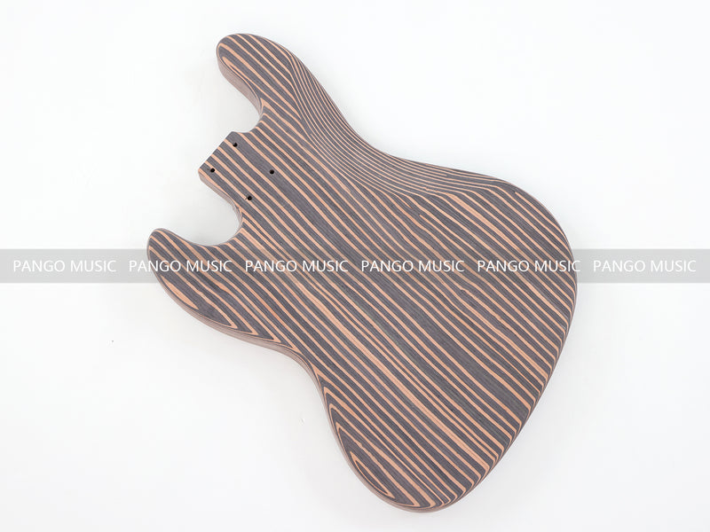 4-String All Zebrawood DIY Jazz Bass Guitar Kit (PJB-015, Limited Edition)