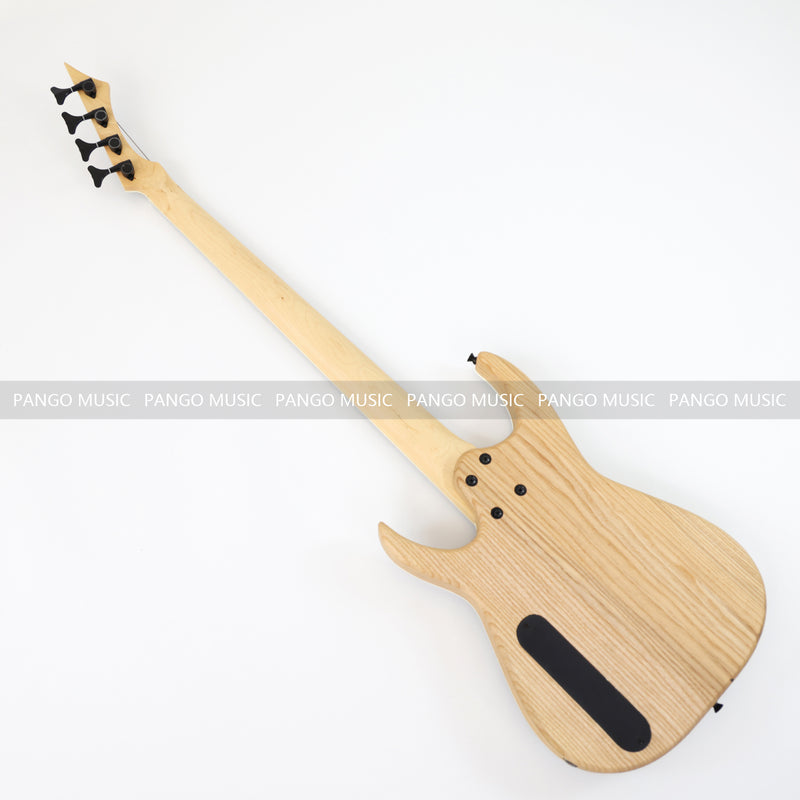 4 Strings Ash Wood Body Reverse Headstock Electric Bass Guitar (GKS-074)
