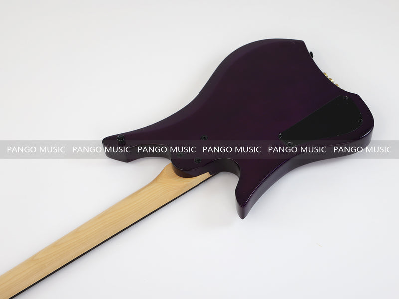 4 Strings Headless Electric Bass Guitar with AAA Quilted Maple Top (PJX-681)