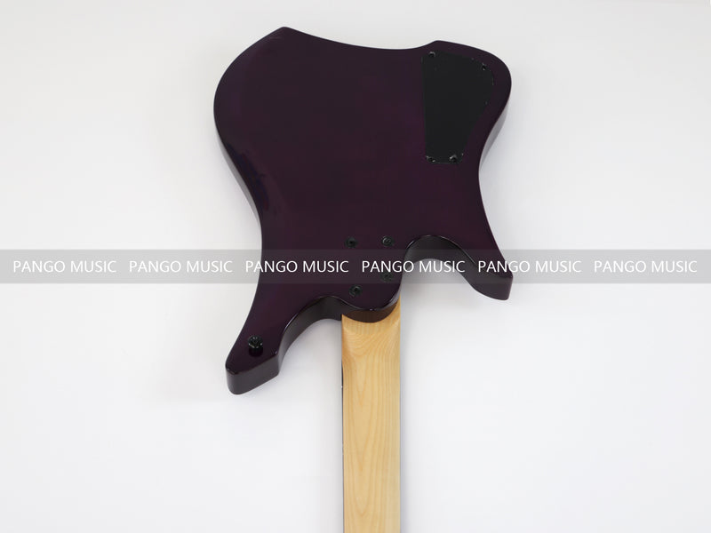 4 Strings Headless Electric Bass Guitar with AAA Quilted Maple Top (PJX-681)