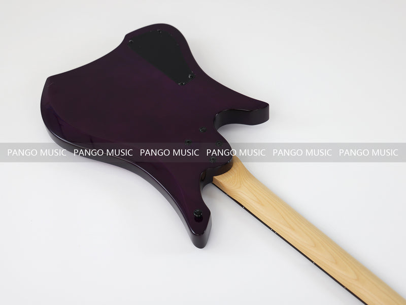 4 Strings Headless Electric Bass Guitar with AAA Quilted Maple Top (PJX-681)