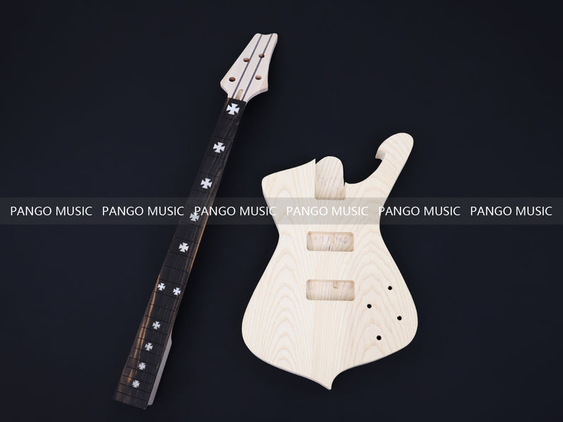 4-String Iceman Style DIY Electric Bass Guitar Kit (12196, Limited Edition)