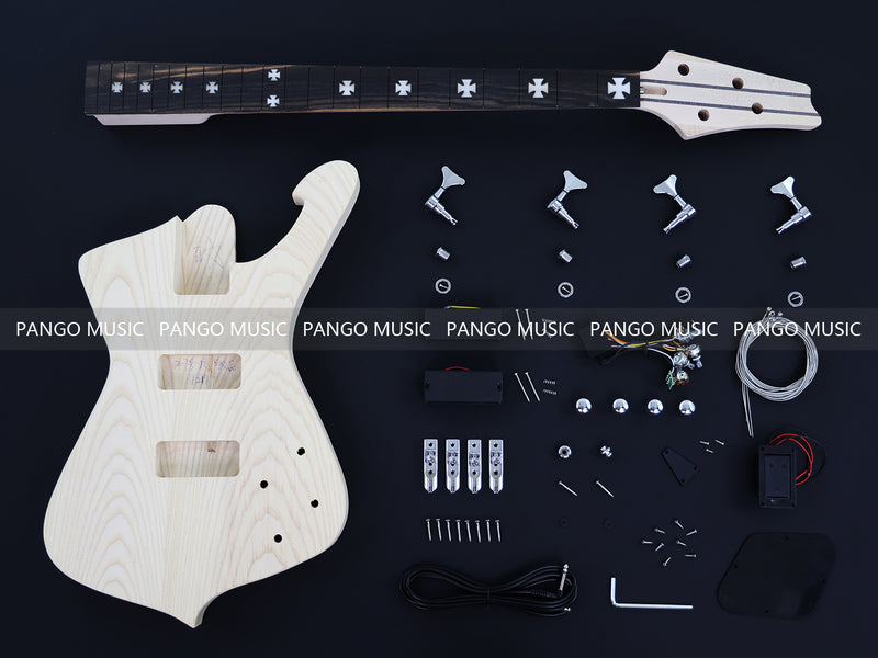 4-String Iceman Style DIY Electric Bass Guitar Kit (12196, Limited Edition)