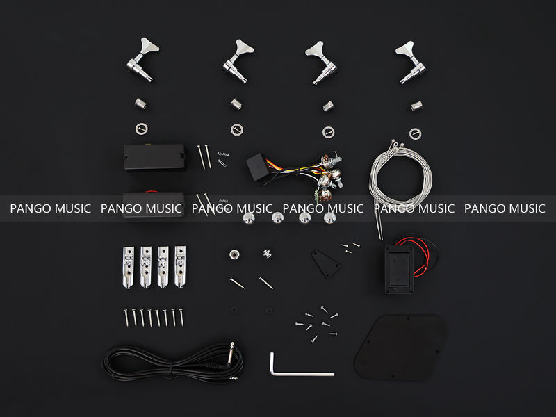 4-String Iceman Style DIY Electric Bass Guitar Kit (12196, Limited Edition)
