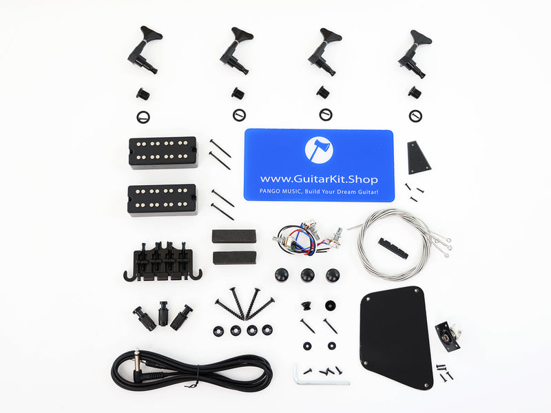 4-String Left-Handed Firebird Style DIY Electric Bass Guitar Kit (PFB-187X)