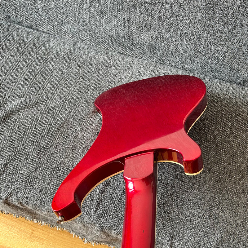 4 Strings Rick Style Bass Guitar with Metallic Red Finish (GKS-008)