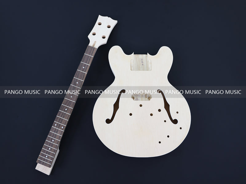 4-String Semi-hollow Body DIY Electric Bass Guitar Kit (18931, Limited Edition)