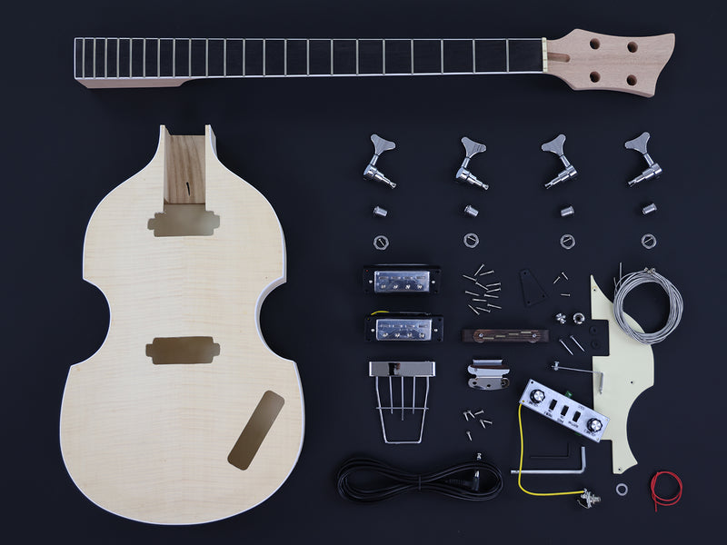 4-String Hollow Body DIY Electric Bass Guitar Kit ( LRF-039, Limited Edition )