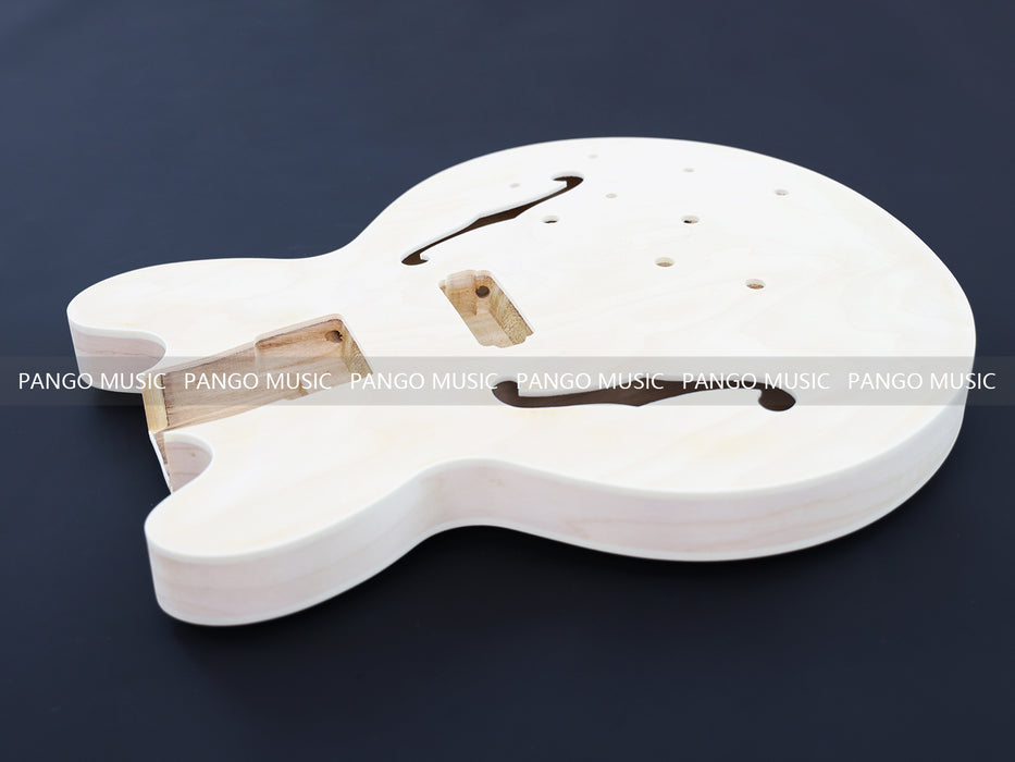4 Strings Semi Hollow Body DIY Electric Bass Guitar Kit (PES335-60D)