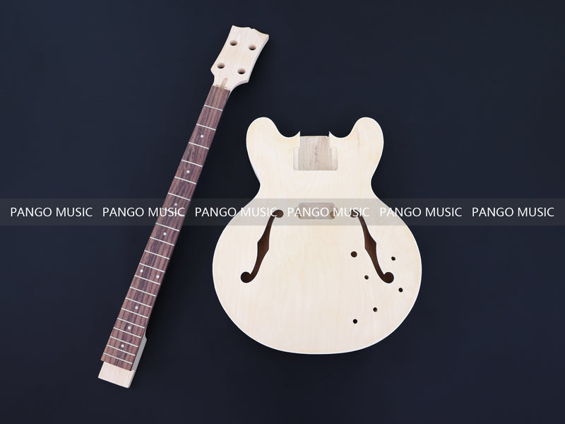 4-String Semi-hollow Body DIY Electric Bass Guitar Kit (PES335-60X)