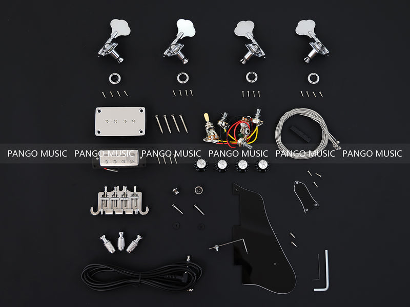 4-String Semi-hollow Body DIY Electric Bass Guitar Kit (PES335-60X)