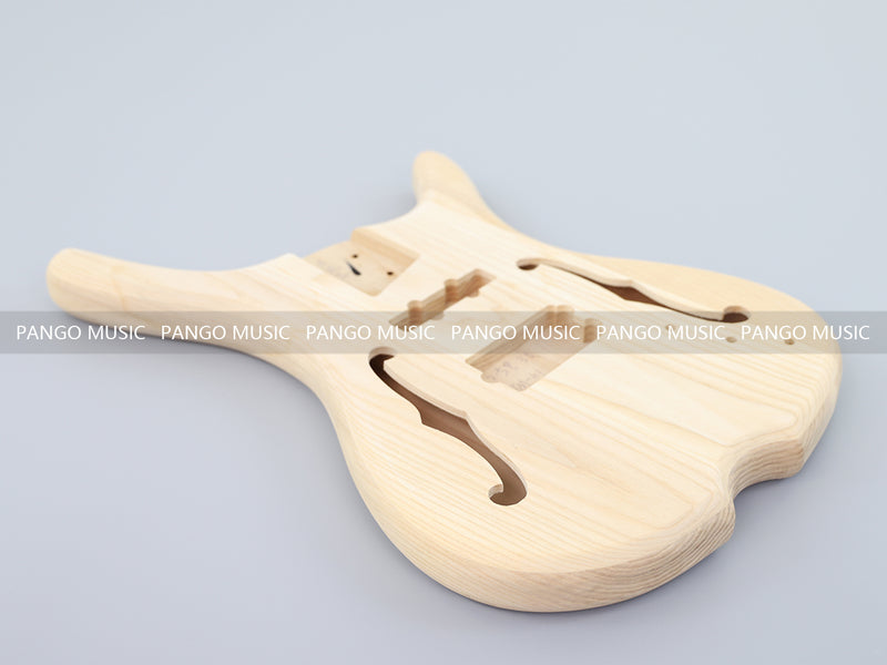 Pre-Sale 4-String Semi-hollow Body DIY Electric Bass Guitar Kit (PTM-101)