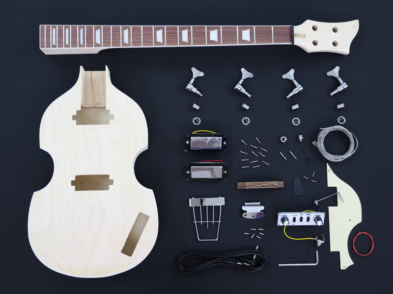 4-String Hollow Body DIY Electric Bass Guitar Kit (PVB-098)