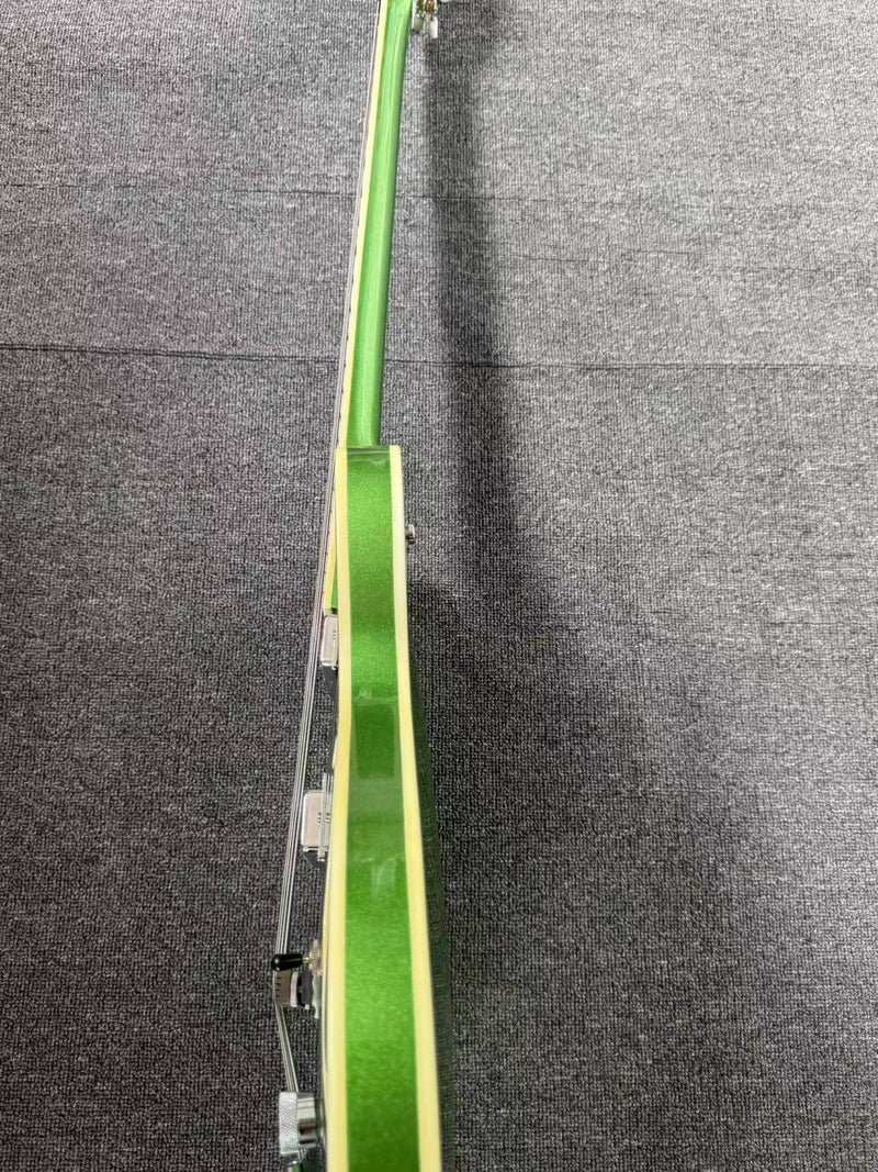 4-String Semi-Hollow Body Electric Bass Guitar with Gloss Sparkling Finish (PHY-157)