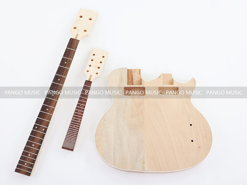 4+8 Strings Bass & Mandolin Style Double Neck DIY Guitar Kit (PDN-1205)