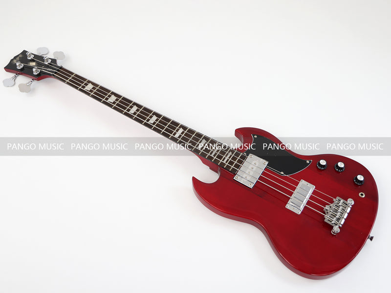 4 Strings SG Style All Red Electric Bass Guitar (GKS-081)