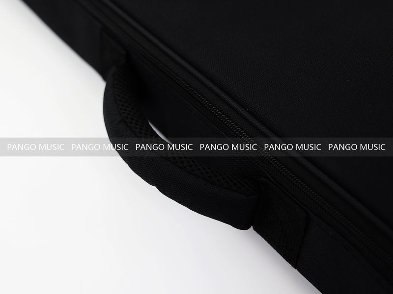 4-String Semi-Hollow Body Electric Bass Guitar Set with Gloss Black Finish (PHY-166)