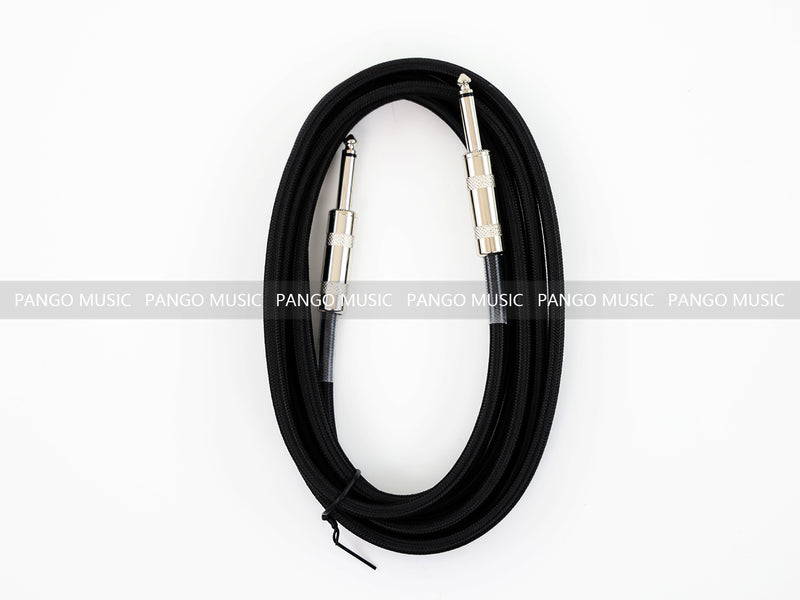 4-String Semi-Hollow Body Electric Bass Guitar Set with Gloss Black Finish (PHY-166)