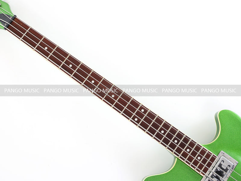 4-String Semi-Hollow Body Electric Bass Guitar with Gloss Sparkling Finish (PHY-157)