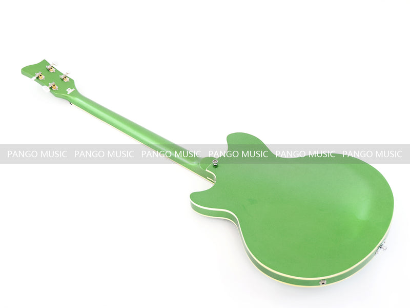 4-String Semi-Hollow Body Electric Bass Guitar with Gloss Sparkling Finish (PHY-157)