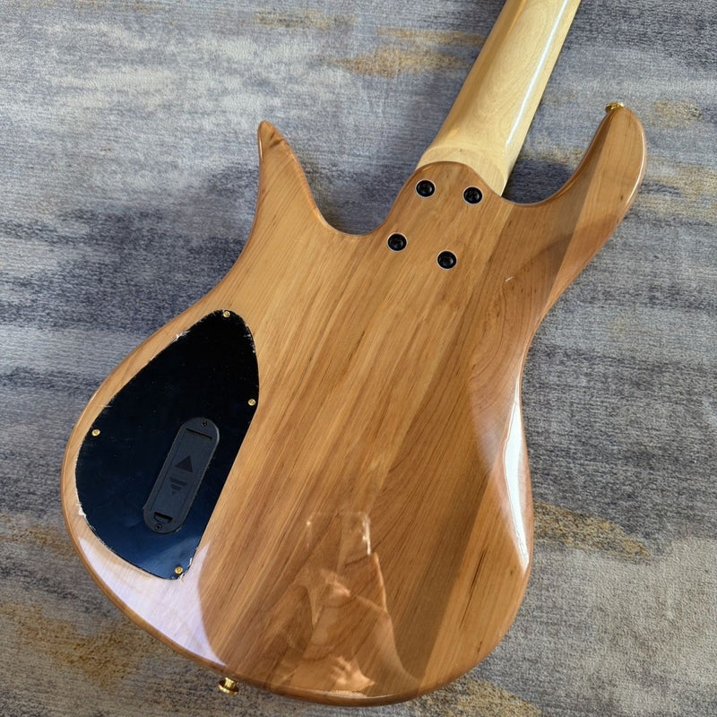 5 String Active Natural Finish Solid Body Electric Bass Guitar (LRG-010)