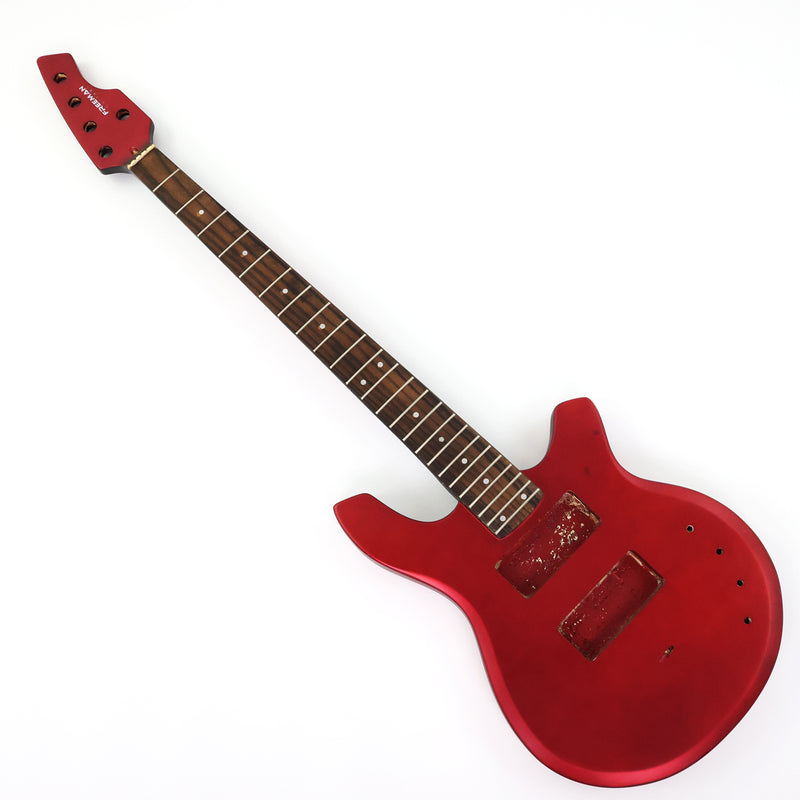 5 String RTA Series DIY Electric Bass Guitar Kit with Matte Red Finish (RTA-5B-001)