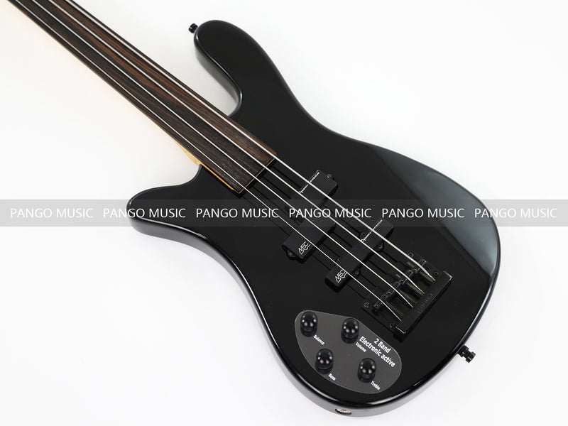 4 Strings Left Hand Fretless Electric Bass Guitar (ZQN0400)