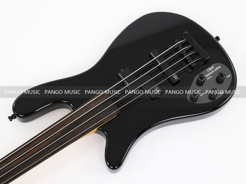 4 Strings Left Hand Fretless Electric Bass Guitar (ZQN0400)