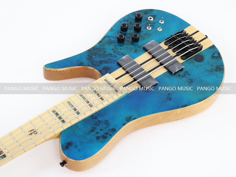 5 Strings Neck Through Ash Body Electric Bass Guitar (ZQN-564)