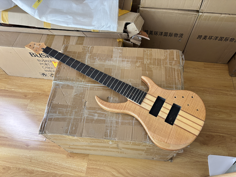 5 String Neck-Through Electric Bass Guitar with 5-piece Neck, Gloss Finish (NTB-715)