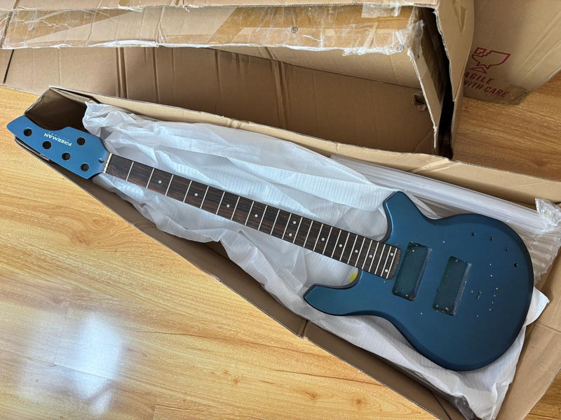 5 String RTA Series DIY Electric Bass Guitar Kit with Matte Blue Finish (RTA-5B-003)