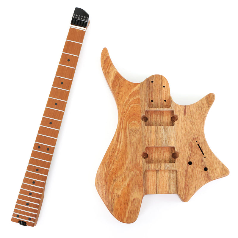 6-String Headless Electric Guitar with Satin Finish (DTH-001, No Hardware)