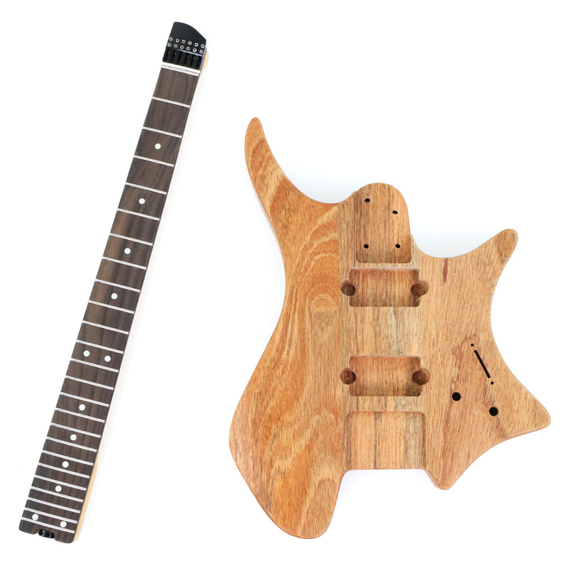 6-String Headless Electric Guitar with Satin Finish (DTH-002, No Hardware)