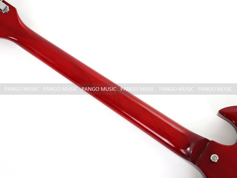 6-String SG-Style Electric Guitar with Gloss Cherry Red Finish (LYM-206)