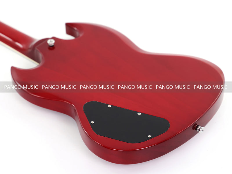 6-String SG-Style Electric Guitar with Gloss Cherry Red Finish (LYM-206)