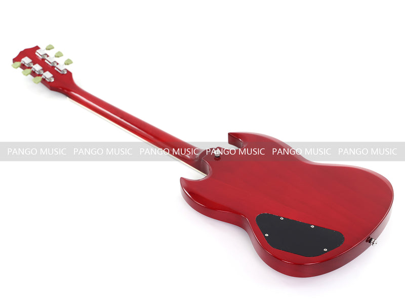 6-String SG-Style Electric Guitar with Gloss Cherry Red Finish (LYM-206)