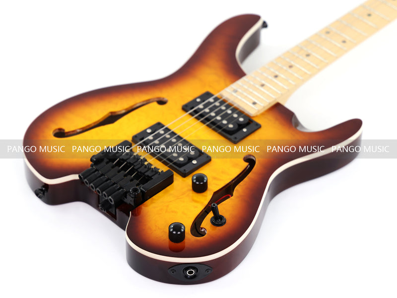 6-String Semi-Hollow Body Headless Electric Guitar (PWT-1902)