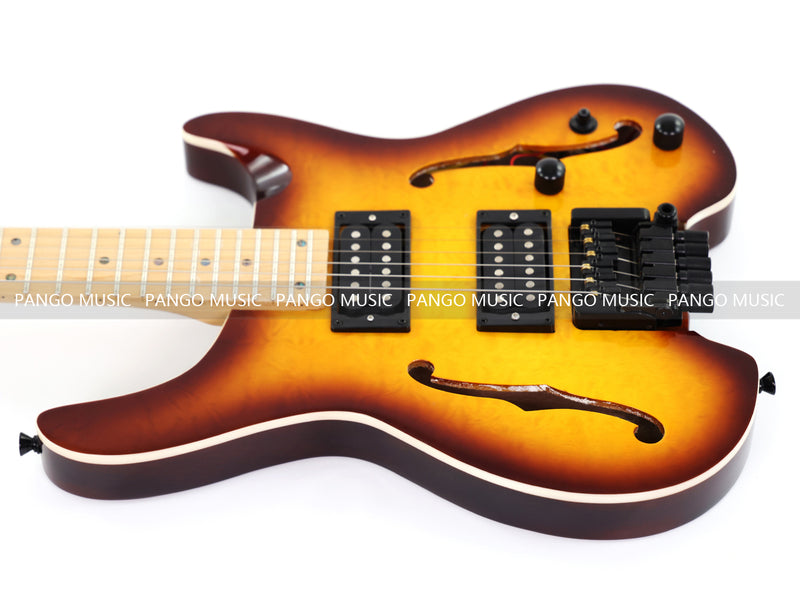 6-String Semi-Hollow Body Headless Electric Guitar (PWT-1902)
