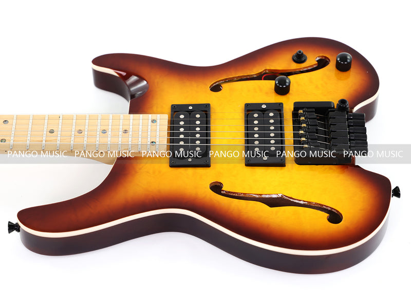 6-String Semi-Hollow Body Headless Electric Guitar (PWT-1902)