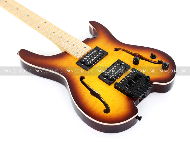 6-String Semi-Hollow Body Headless Electric Guitar (PWT-1902)