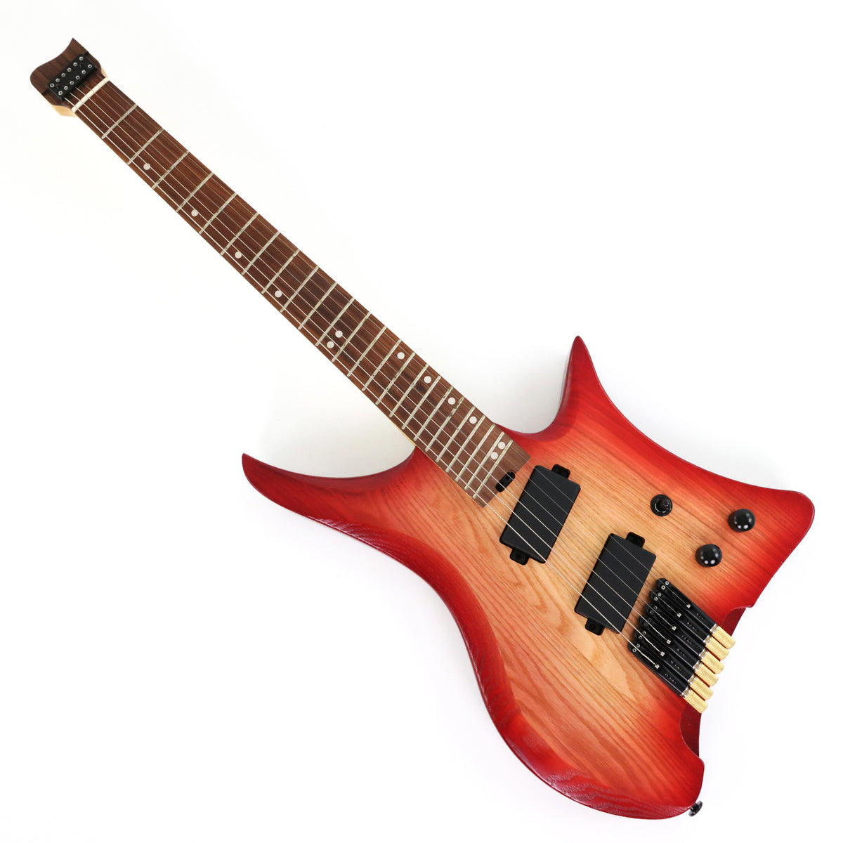 6-String Solid Ash Body Headless Electric Guitar with Matte Finish (PJ ...