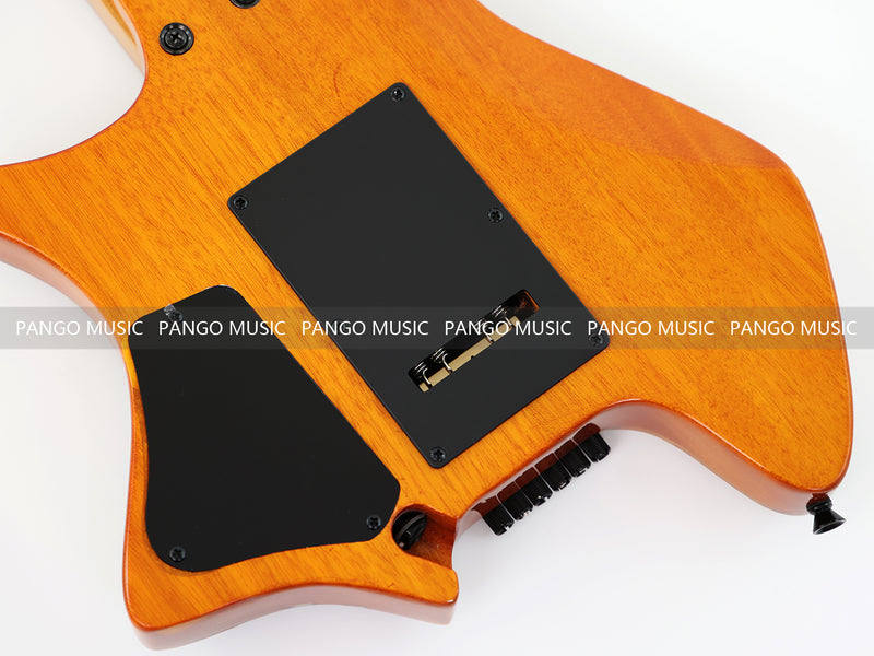 6-String Tapered Neck ResinBurl Body Headless Electric Guitar (PHG-006)