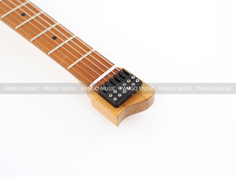 6-String Tapered Neck ResinBurl Body Headless Electric Guitar (PHG-011)