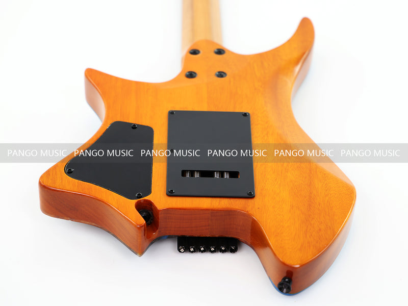 6-String Tapered Neck ResinBurl Body Headless Electric Guitar (PHG-013)