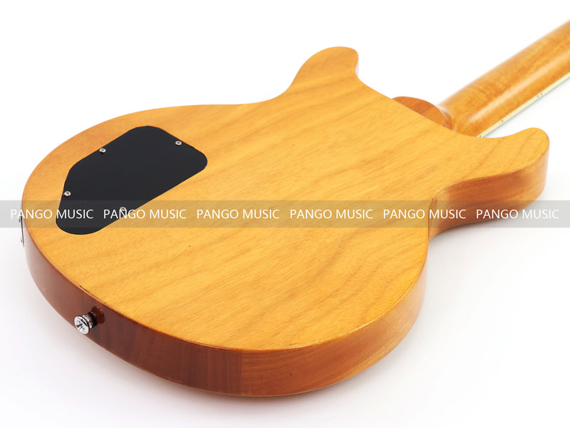 6 String Double Cutaway Flat Top LP Junior Style Electric Guitar with Gloss Natural Finish (LRG-138X)
