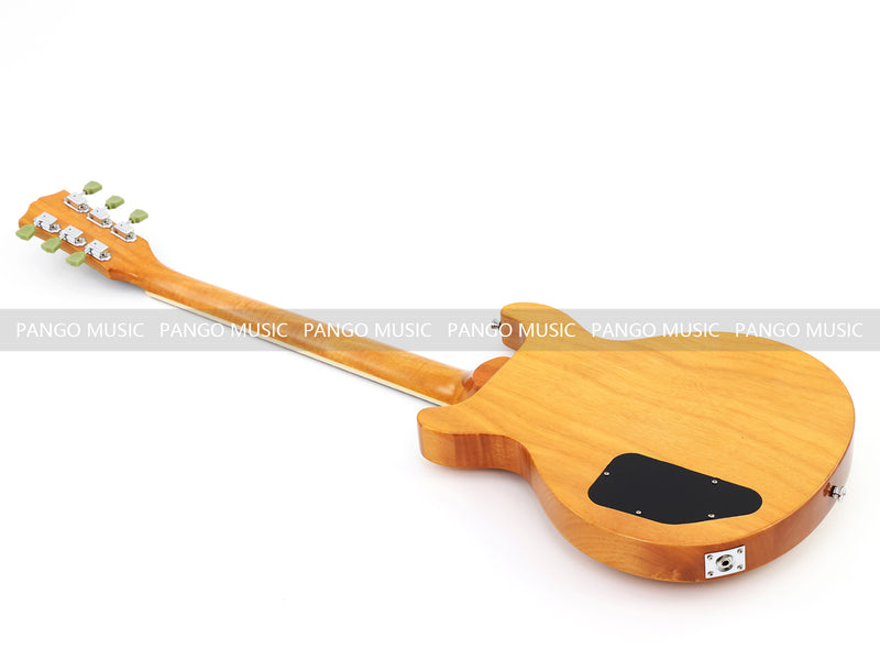 6 String Double Cutaway Flat Top LP Junior Style Electric Guitar with Gloss Natural Finish (LRG-138X)