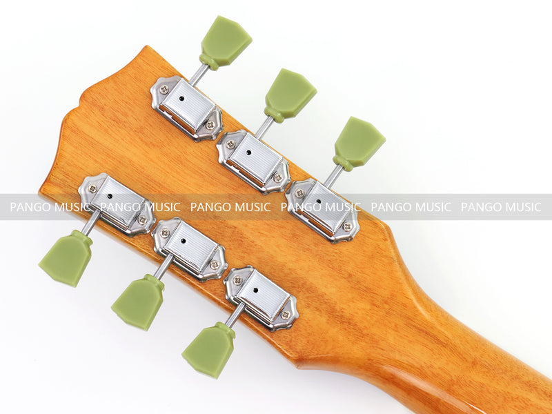 6 String Double Cutaway Flat Top LP Junior Style Electric Guitar with Gloss Natural Finish (LRG-138X)