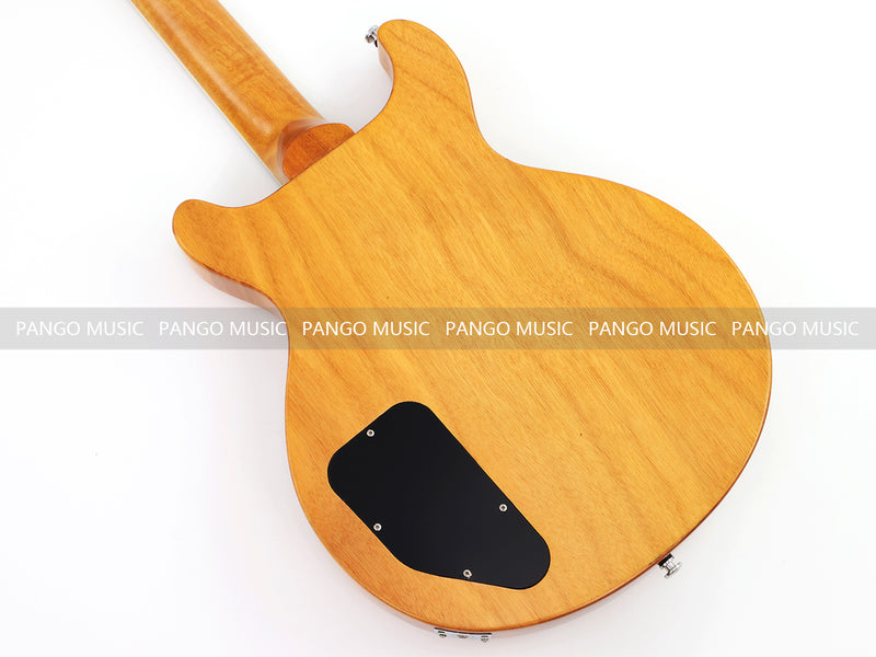 6 String Double Cutaway Flat Top LP Junior Style Electric Guitar with Gloss Natural Finish (LRG-138X)