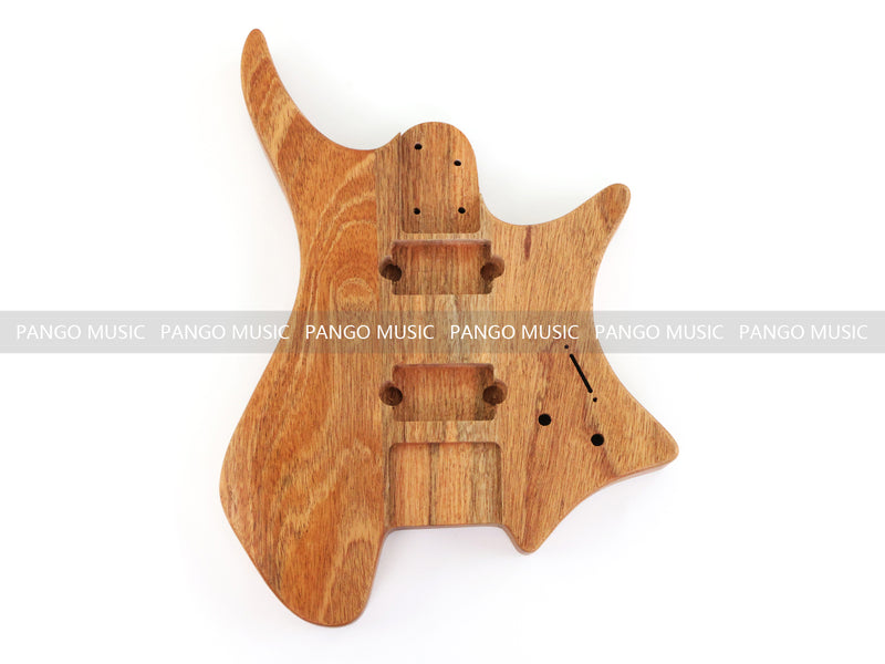 6 String Headless Solid Mahogany Electric Guitar Body with Satin Finish (DTB-001)